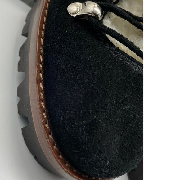 Jeffrey Campbell Culvert Black Suede Sherpa lining Combat Boot - Black 5.5 - Picture 5 of 9